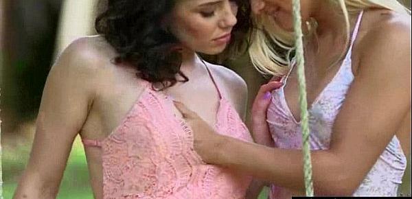  Lovely Amateur Lez Girls (Ryland Ann & Uma Jolie) Kissing And Licking Their Hot Bodies clip-25